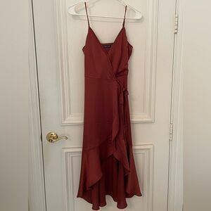 Abercrombie & Fitch Orange Midi Dress Women’s XS
